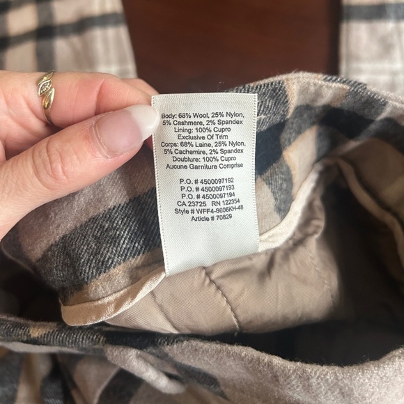 Aritzia WILFRED Plaid Pants ~ size 0 - Picture 9 of 11